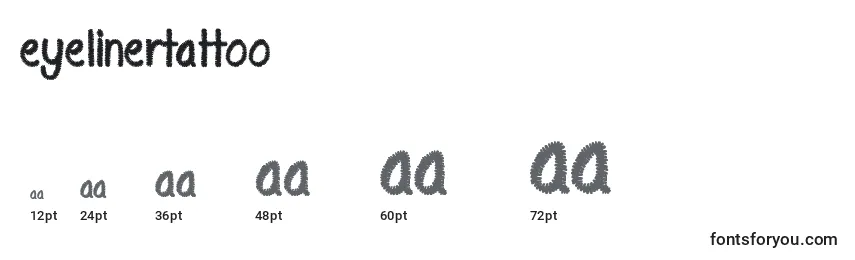 EyelinerTattoo Font Sizes