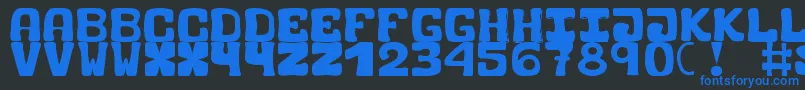 BlackCarrot Font – Blue Fonts on Black Background