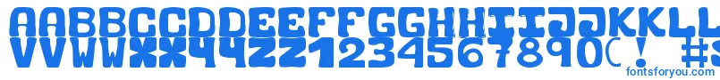 BlackCarrot Font – Blue Fonts on White Background