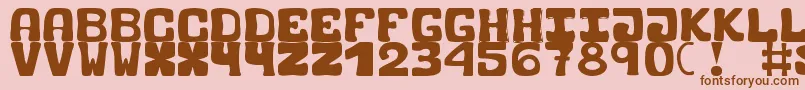 BlackCarrot Font – Brown Fonts on Pink Background