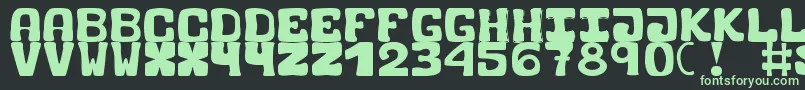 BlackCarrot Font – Green Fonts on Black Background
