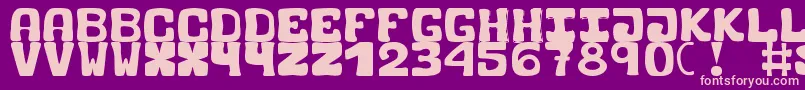 BlackCarrot Font – Pink Fonts on Purple Background