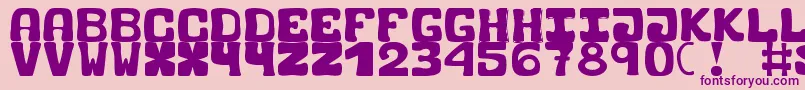 BlackCarrot Font – Purple Fonts on Pink Background