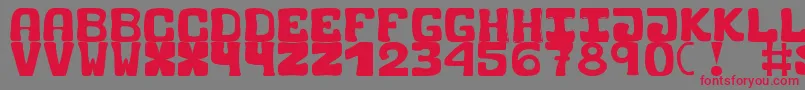BlackCarrot Font – Red Fonts on Gray Background