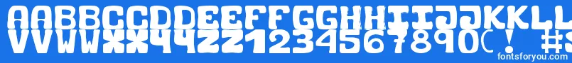 BlackCarrot Font – White Fonts on Blue Background