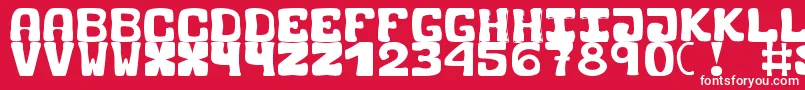 BlackCarrot Font – White Fonts on Red Background