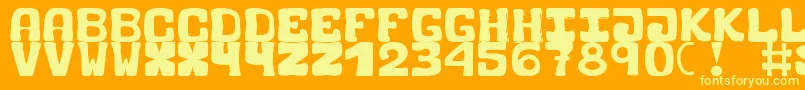 BlackCarrot Font – Yellow Fonts on Orange Background