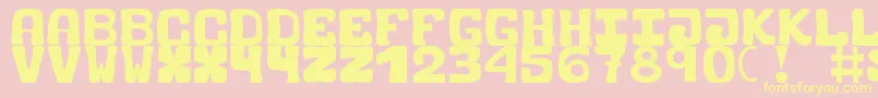 BlackCarrot Font – Yellow Fonts on Pink Background
