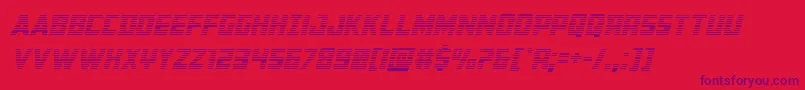 Buchanangradital Font – Purple Fonts on Red Background