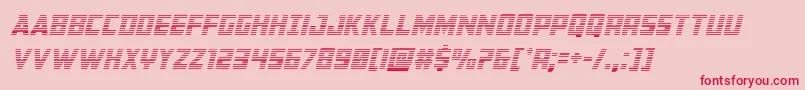 Buchanangradital Font – Red Fonts on Pink Background