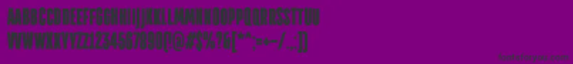 TtdirectorsdemoblRegular-Schriftart – Schwarze Schriften auf violettem Hintergrund