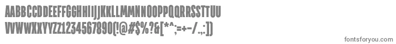 TtdirectorsdemoblRegular-fontti – harmaat kirjasimet valkoisella taustalla