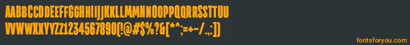 TtdirectorsdemoblRegular Font – Orange Fonts on Black Background