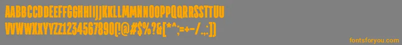 TtdirectorsdemoblRegular-Schriftart – Orangefarbene Schriften auf grauem Hintergrund