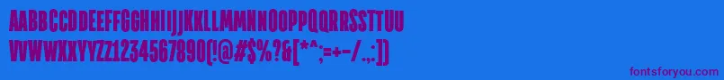 TtdirectorsdemoblRegular-fontti – violetit fontit sinisellä taustalla