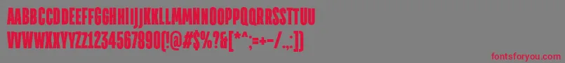 TtdirectorsdemoblRegular Font – Red Fonts on Gray Background