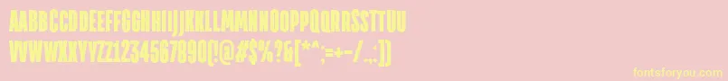 TtdirectorsdemoblRegular Font – Yellow Fonts on Pink Background