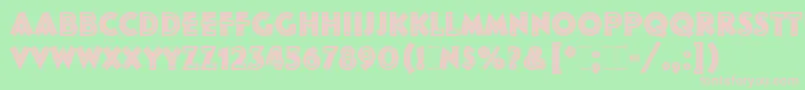 FolliesLetPlain Font – Pink Fonts on Green Background