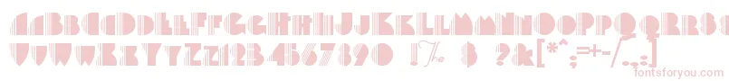 Backstag Font – Pink Fonts on White Background