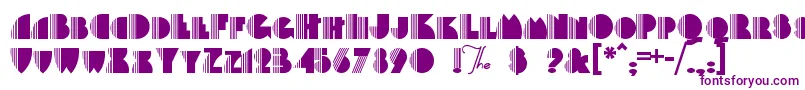 Шрифт Backstag – фиолетовые шрифты на белом фоне