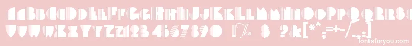 Backstag Font – White Fonts on Pink Background