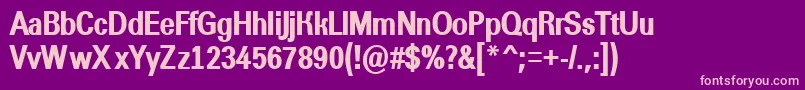 AGroticnrextrabold Font – Pink Fonts on Purple Background