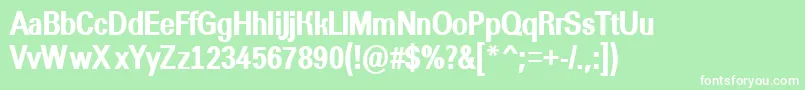 AGroticnrextrabold Font – White Fonts on Green Background