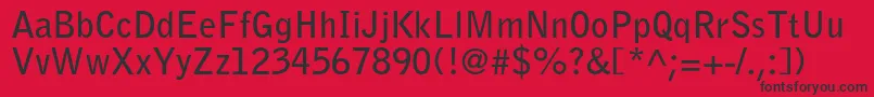 BellgothicstdBold Font – Black Fonts on Red Background