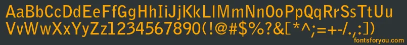 BellgothicstdBold Font – Orange Fonts on Black Background