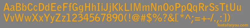 BellgothicstdBold Font – Orange Fonts on Gray Background