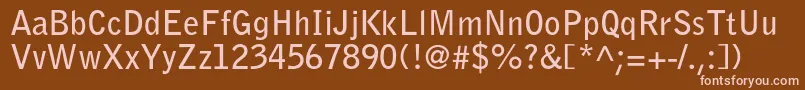 BellgothicstdBold Font – Pink Fonts on Brown Background