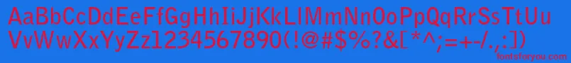 BellgothicstdBold Font – Red Fonts on Blue Background