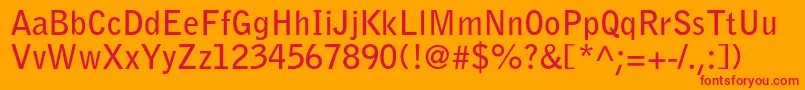 BellgothicstdBold Font – Red Fonts on Orange Background