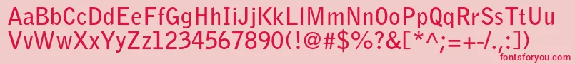 BellgothicstdBold Font – Red Fonts on Pink Background