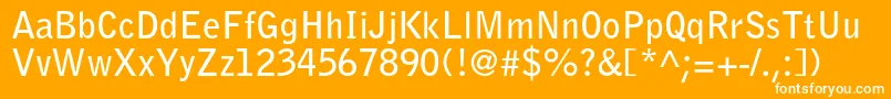 BellgothicstdBold Font – White Fonts on Orange Background
