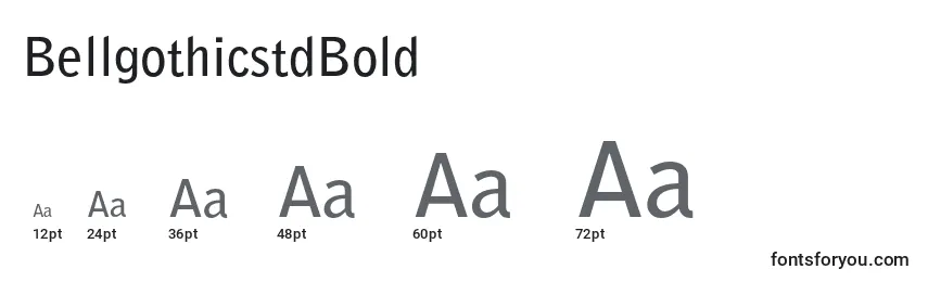BellgothicstdBold Font Sizes