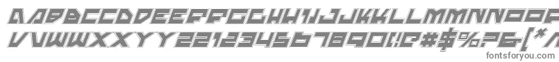 TrajiaProItalic-fontti – harmaat kirjasimet valkoisella taustalla