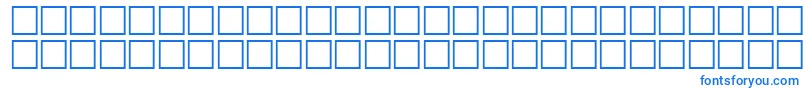 フォントHeshamGhornItalic – 白い背景に青い文字