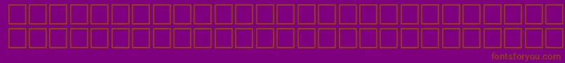 フォントHeshamGhornItalic – 紫色の背景に茶色のフォント