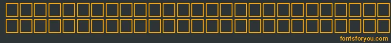 Шрифт HeshamGhornItalic – оранжевые шрифты на чёрном фоне