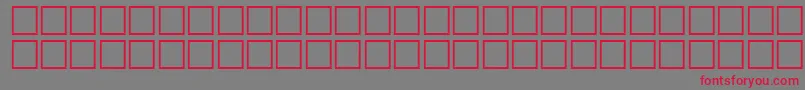 フォントHeshamGhornItalic – 赤い文字の灰色の背景