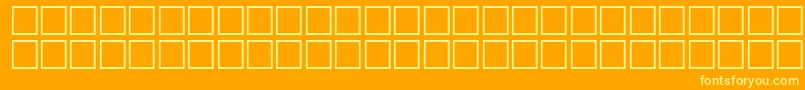 HeshamGhornItalic-fontti – keltaiset fontit oranssilla taustalla