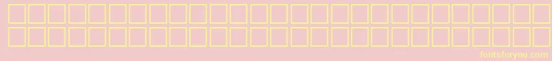 HeshamGhornItalic Font – Yellow Fonts on Pink Background