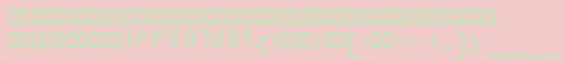 Weitere Informationen zur BElm-Schriftart BElm-Schriftart – Grüne Schriften auf rosa Hintergrund