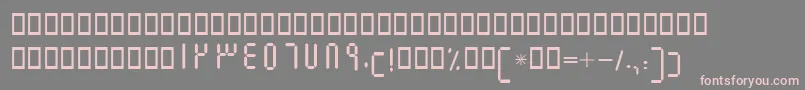 フォントBElm – 灰色の背景にピンクのフォント