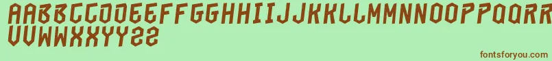 BeungeutSia Font – Brown Fonts on Green Background