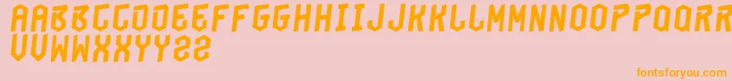 BeungeutSia Font – Orange Fonts on Pink Background