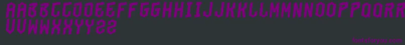 Fonte BeungeutSia – fontes roxas em um fundo preto