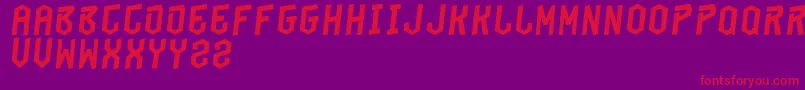 BeungeutSia Font – Red Fonts on Purple Background