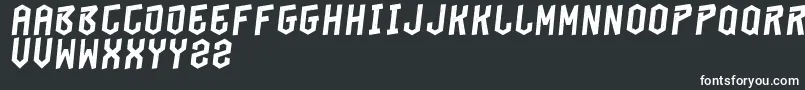 Шрифт BeungeutSia – белые шрифты на чёрном фоне
